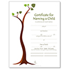 Child Naming cert by 100# Matte Card Stock