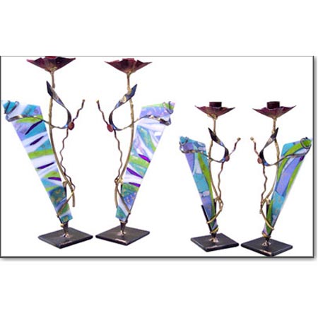 Bridal Sabbath Candlesticks- Gifts & Accessories/Gary Rosenthal/Bridal Collection by Gary Rosenthal